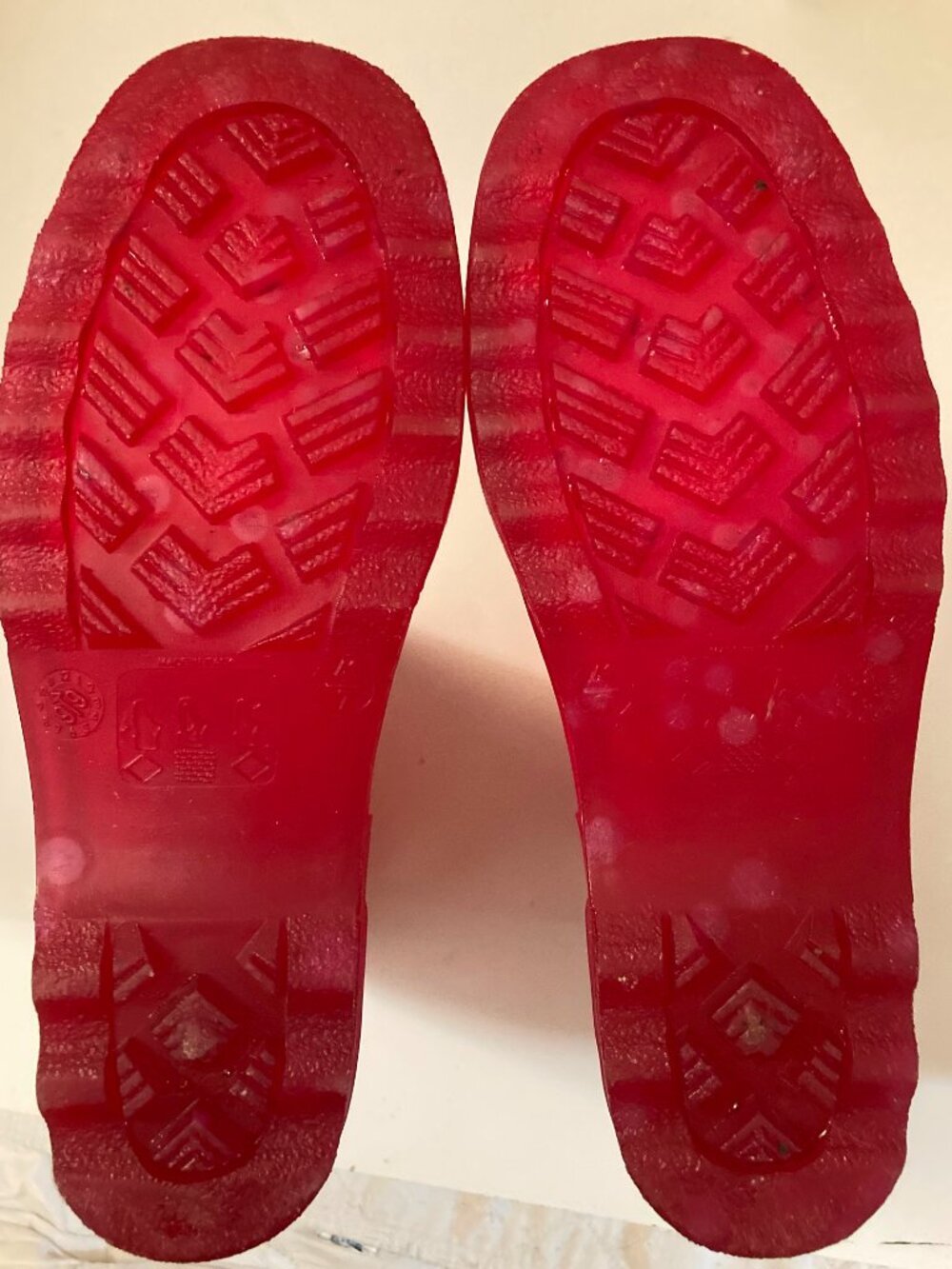 LIKE NEW Vintage CHANEL Pink Rain Boots Insole 9.5" Sz 41 Excellent w/Box - Picture 8 of 12